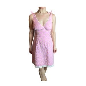 Lily Pulitzer Ditty Dotty Pink Rylan Adjustable Strap Dress size 4